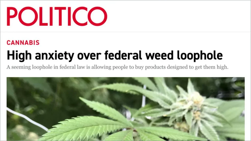High anxiety of federal weed loophole