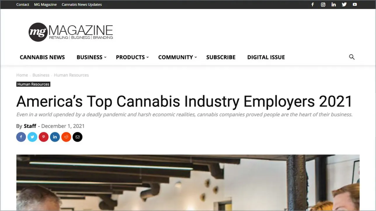 America’s Top Cannabis Industry Employers 2021