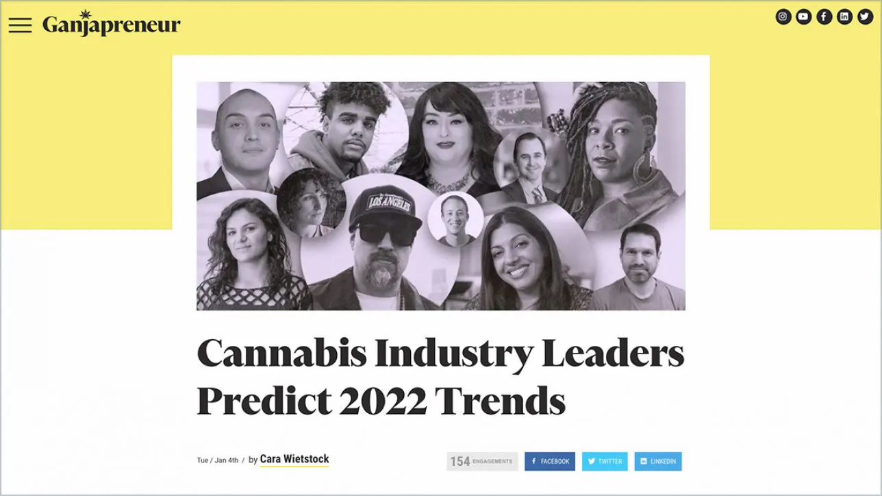 Cannabis Industry Leaders Predict 2022 Trends