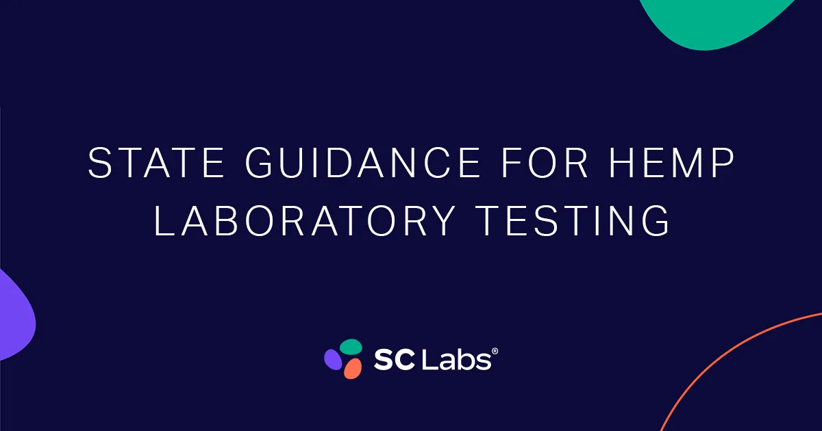 State Guidance for Hemp Laboratory Testing SC Labs