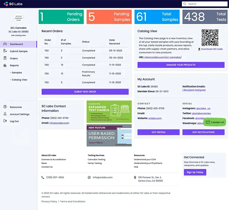 SC Labs CSP Dashboard